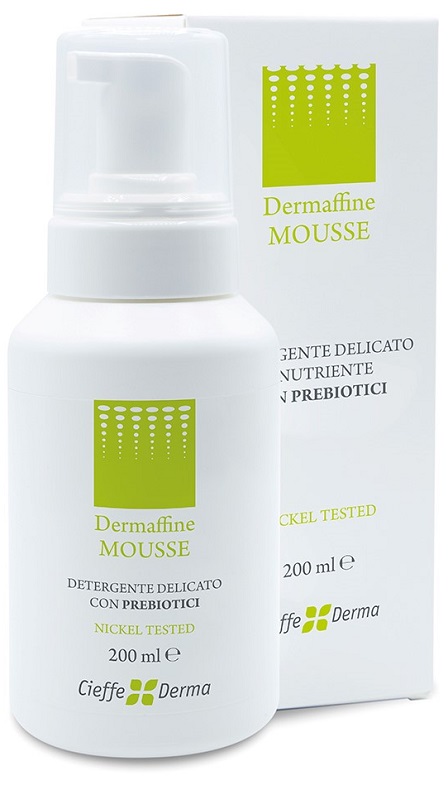 DERMAFFINE MOUSSE DETERGENTE DELICATO E NUTRIENTE CON PREBIOTICI 200 ML - farmasconti.eu