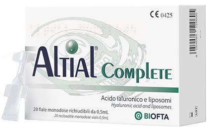 SOLUZIONE OFTALMICA LUBRIFICANTE ALTIAL COMPLETE 4 STRIP DA 5 FLACONI DA 0,5 ML - farmasconti.eu