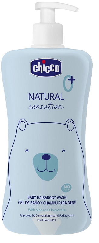 CHICCO NATURAL SENSATION BAGNO SHAMPOO 500 ML - farmasconti.eu