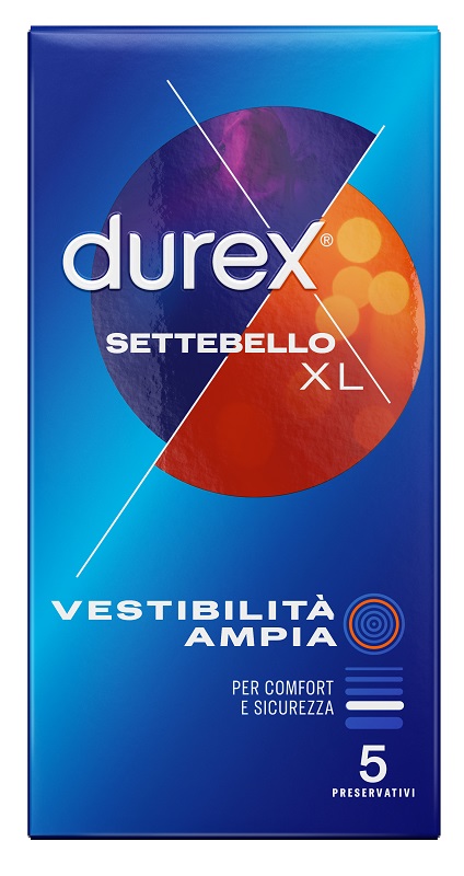 PROFILATTICO DUREX SETTEBELLO XL 5 PEZZI - farmasconti.eu