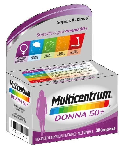 MULTICENTRUM DONNA 50+ 30 COMPRESSE - farmasconti.eu