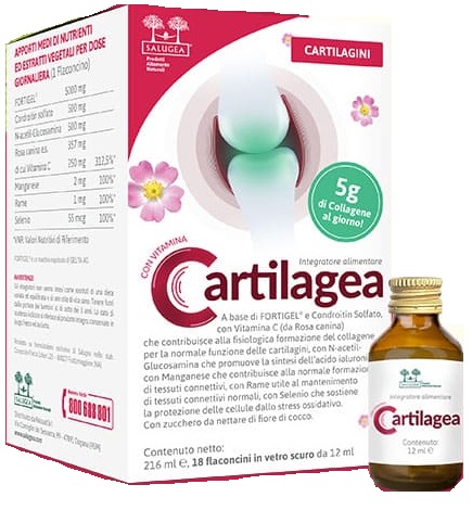 CARTILAGEA SALUGEA 18 FLACONCINI DA 12 ML - farmasconti.eu