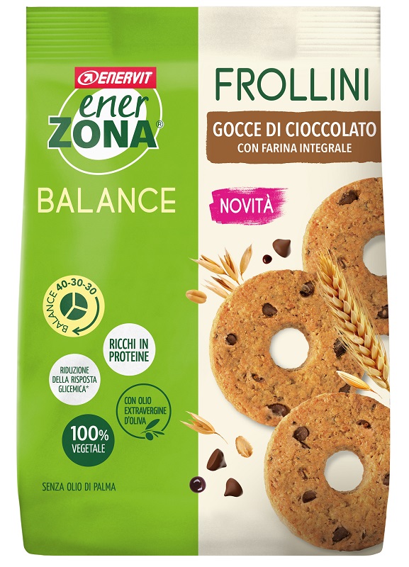 ENERZONA FROLLINI INTEGRALE GOCCE CIOCCOLATO 250 G - farmasconti.eu