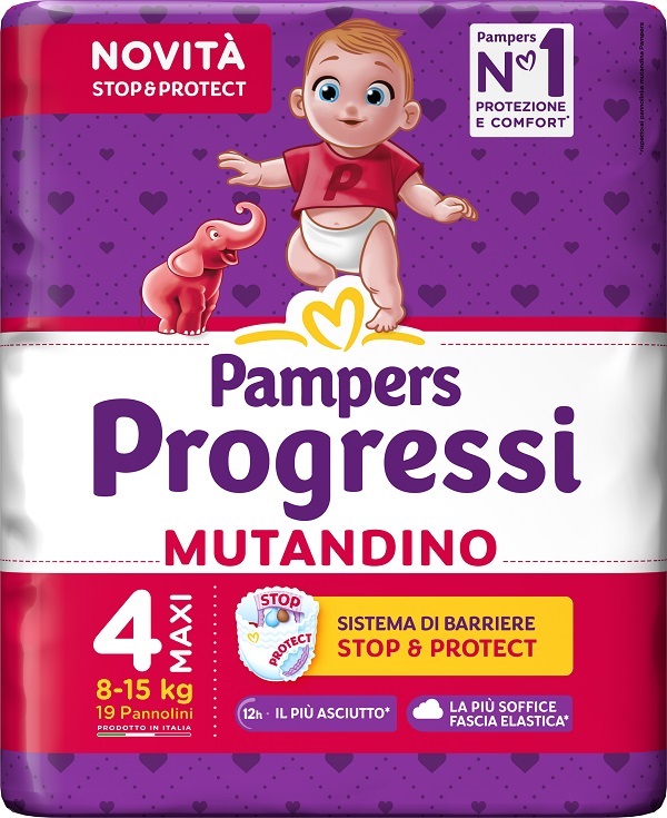 PAMPERS PROGRESSI MUTANDINA MAXI 19 PEZZI - farmasconti.eu