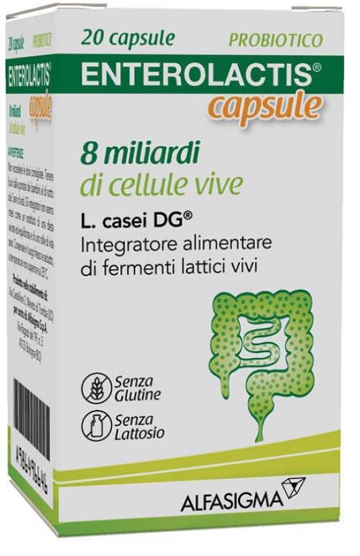 ENTEROLACTIS 20 CAPSULE 8 MILIARDI DI CELLULE VIVE - farmasconti.eu
