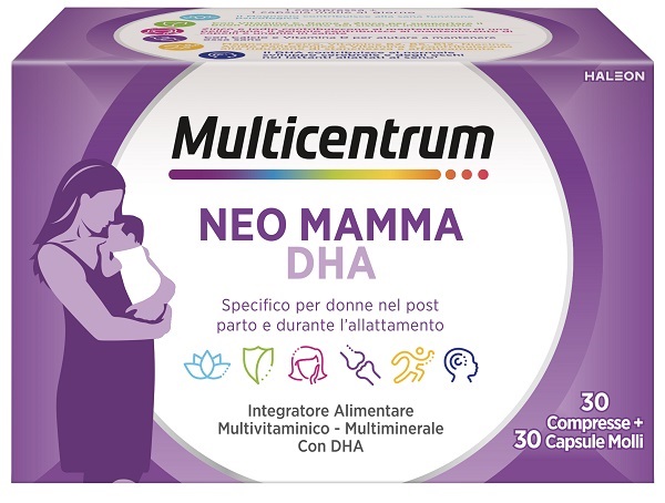 MULTICENTRUM NEO MAMMA DHA 30 COMPRESSE + 30 CAPSULE MOLLI - farmasconti.eu
