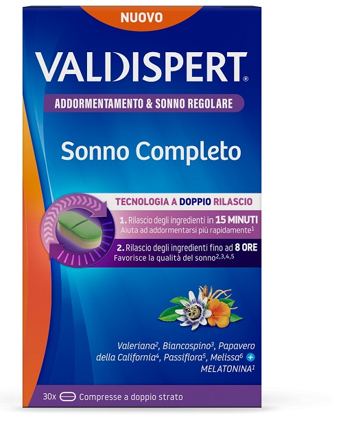 VALDISPERT SONNO COMPLETO 30 COMPRESSE A DOPPIO STRATO - farmasconti.eu
