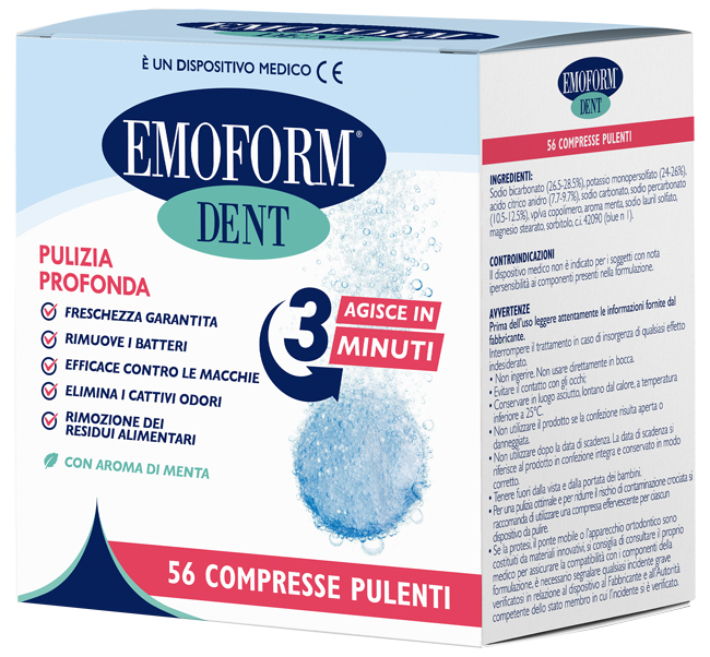 COMPRESSE PULENTI EMOFORM DENT 56 PEZZI - farmasconti.eu