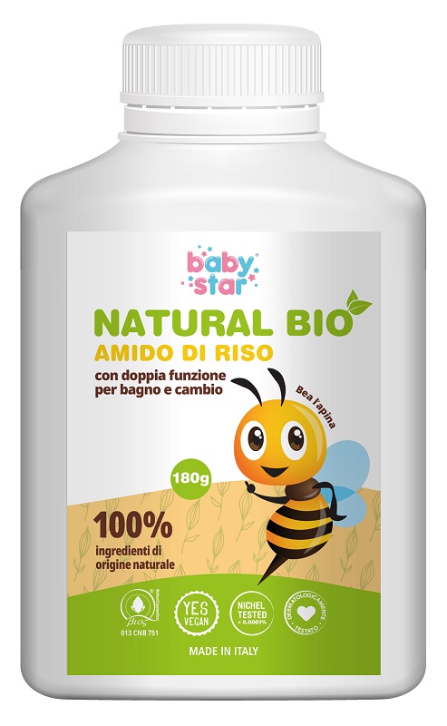 BABYSTAR AMIDO DI RISO NATURAL BIO 180 G - farmasconti.eu