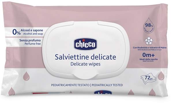 CHICCO SALVIETTE DELICATE 72 PEZZI PLAQUE - farmasconti.eu