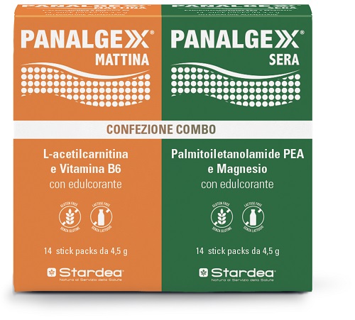 PANALGEXX MATTINA 14 STICKPACK + PANALGEXX SERA 14 STICKPACK CONFEZIONE COMBO - farmasconti.eu
