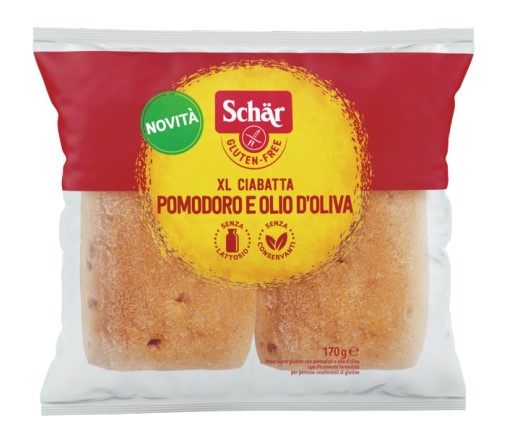 SCHAR XL CIABATTA POMODORI E OLIO D'OLIVA 2 PEZZI X 85 G - farmasconti.eu